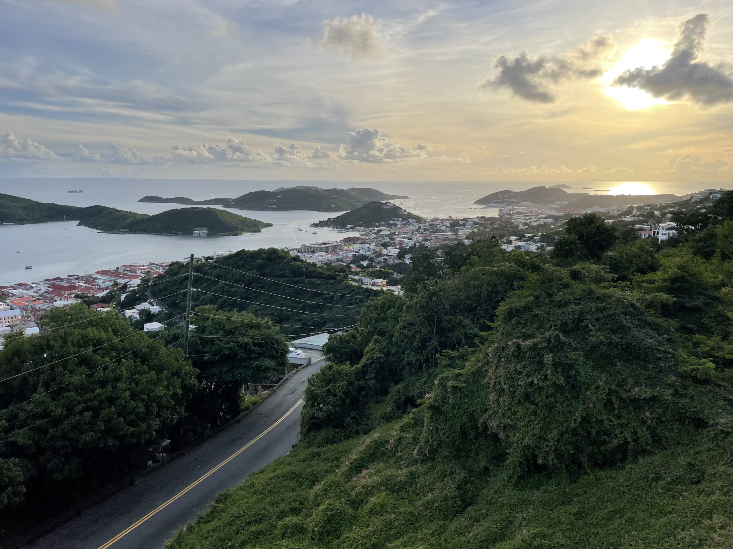 View from the hotel in St. Thomas